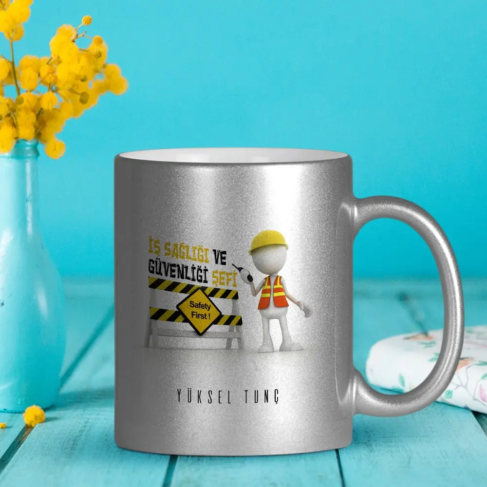 

Personalized Professional Occupational health and Safety Chief Silver Gilt Mug Cup-1