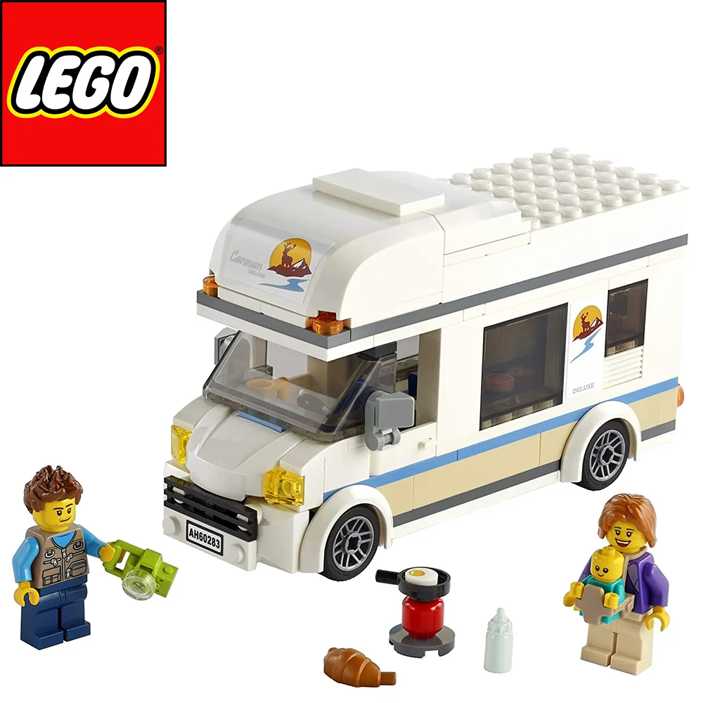 Конструктор LEGO City для отпуска кемперский фургон 60283 крутая игрушка детей 190 шт.
