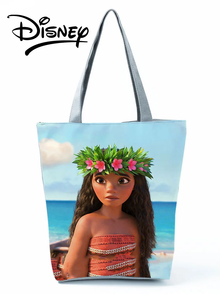 Сумки Disney Moana мультяшная Черная женская сумка на плечо для девушек Экологически