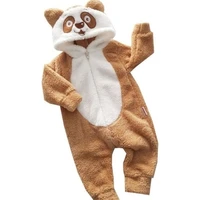 welsoft baby rompers dress animal fig%c3%bcr zipper hat hooded rabbit panda dinosaur bathrobe special natural cotton