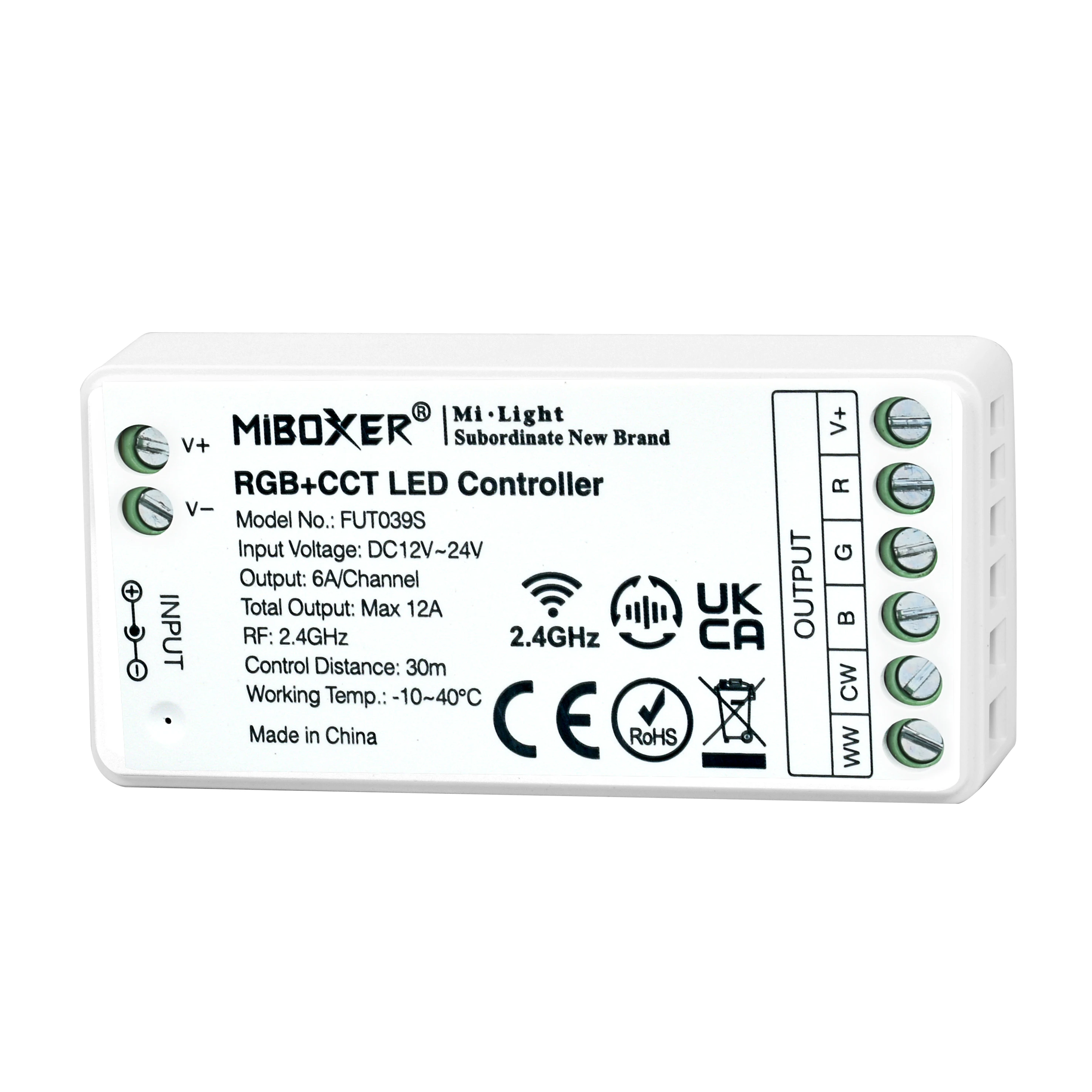 

Светодиодный контроллер FUT039S 2,4G, 4 зоны, RGB + CCT