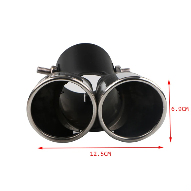 

Universal Car Exhaust Muffler Tip Stainless Steel Pipe Car Tail Rear Chrome Round Exhaust Pipe Tail Muffler Tip Pipe