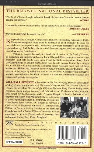 

The Book of Virtues Novel Book Best Seller