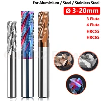 %c3%b8 3mm 20mm solid carbide roughing end mill 34 flute spiral router bit cnc milling cutter hrc5565 for steel aluminum stainless