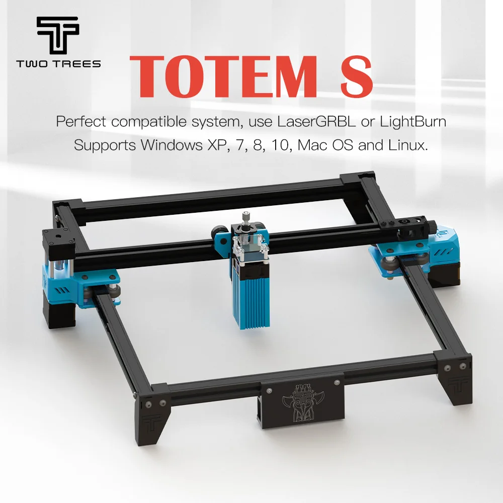 

Twotrees TOTEM S 35W-40W Laser Engraving Machine LD+FAC Fast High Precision Cut Engraver For Metal Wood Stainless Steel Cutter