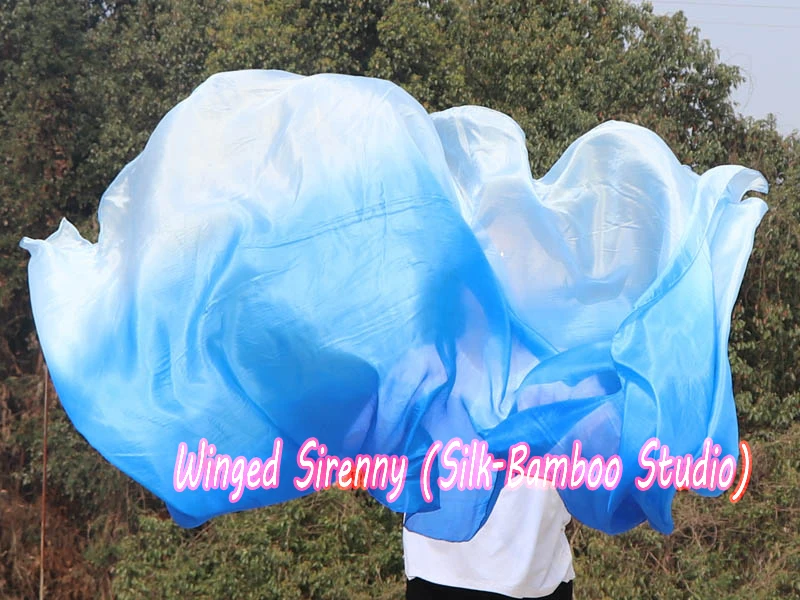 Шелковая вуаль для танца живота 1 шт. 2 7 м * 5 мм|dance silk veil|belly dance veilsilk veil |