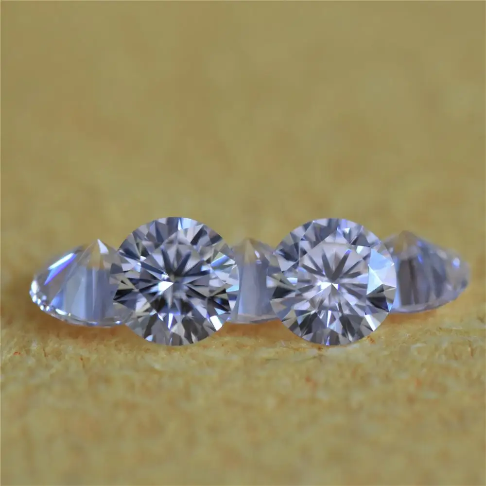 3 5 мм круглый блестящий режущий камень Муассанит с EF белый цвет VVS ясность|Стразы