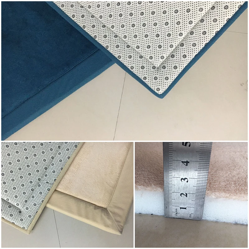 Однотонные розовые ковры для гостиной из кораллового флиса мягкие коврики