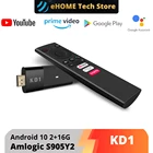ТВ-приставка Mecool KD1, Amlogic S905Y2, Android 10, 2 ГБ, 16 ГБ, сертифицированный Google, голосовой 1080P, 4K, 60pfs, 2,4G и 5G, Wi-Fi, BT4.2, ТВ-плеер