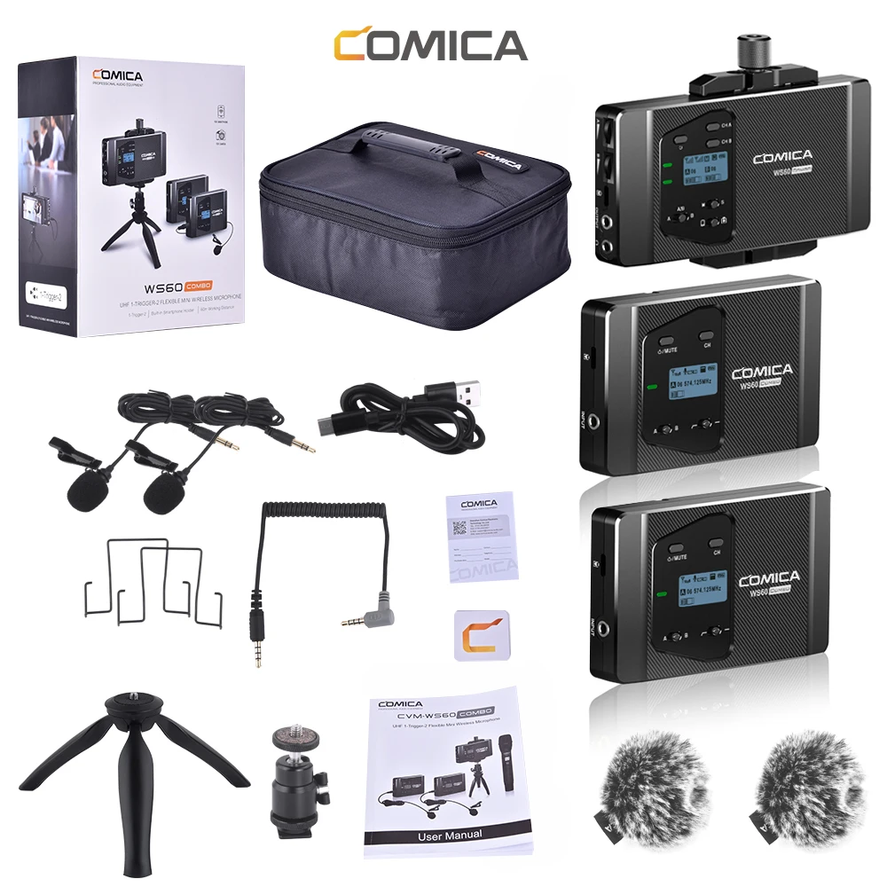 Беспроводная микрофонная система для смартфонов компактный ручной микрофон