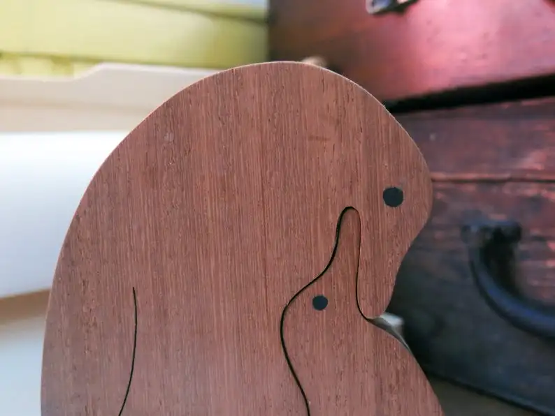 

Wooden Puzzle for kids, Cats, Penguins gift toys kids handmade