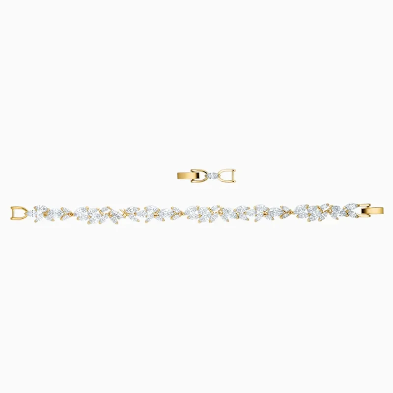 

2020 Fashion Jewelry SWA New LOUISON Bracelet Gold Charming Frosted Winter Leaves Decoration Women All-match Romantic Gift