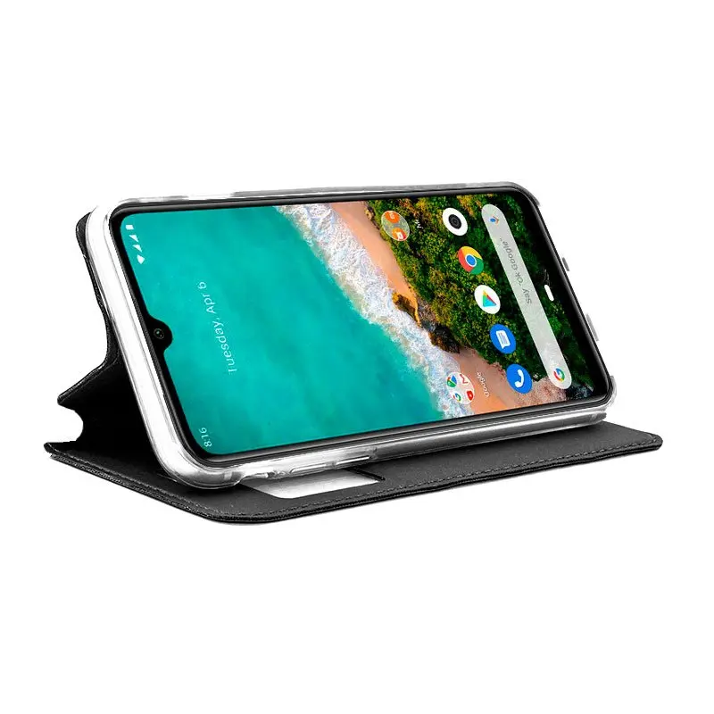 Черный чехол-книжка для Xiaomi Mi A3 | Мобильные телефоны и аксессуары