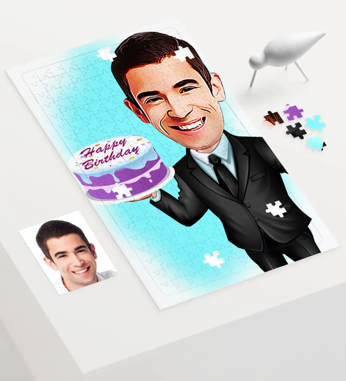 

Персонализированные Mr Birthday мультфильм 240 шт A3 головоломка-2 сувенир надежное качество персонализированный подарок влюбленных co