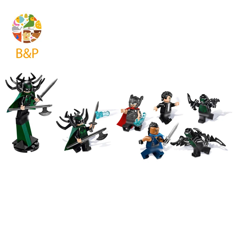 76084 434 шт. Супер герои серия Thor Ragnarok конечная Битва за Asgard s игрушки для детей 10747