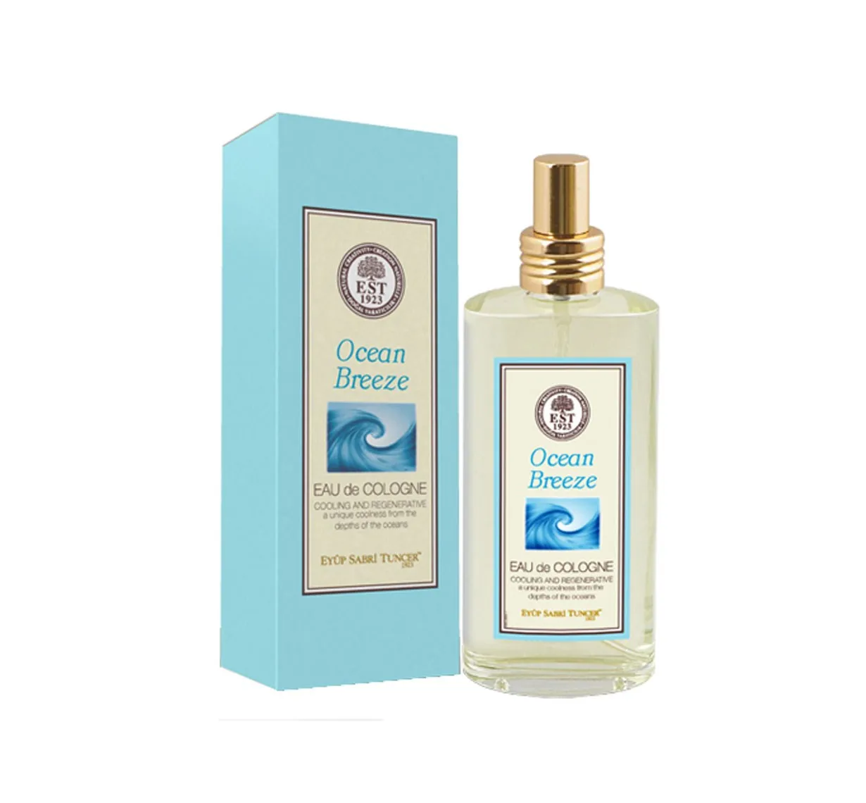 

STUNNING WITH ITS WONDERFUL SMELL Eyüp Sabri Tuncer Ocean 150 ml Eau De Cologne - Glass Bottle FREE SHIPPING