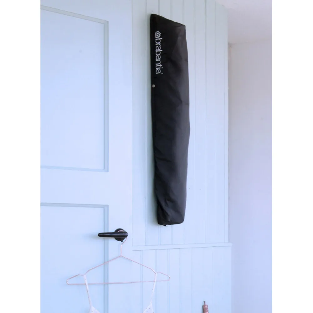 Сушилка настенная для белья Brabantia &quotWallfix&quot 24м навески с чехлом серый металлик