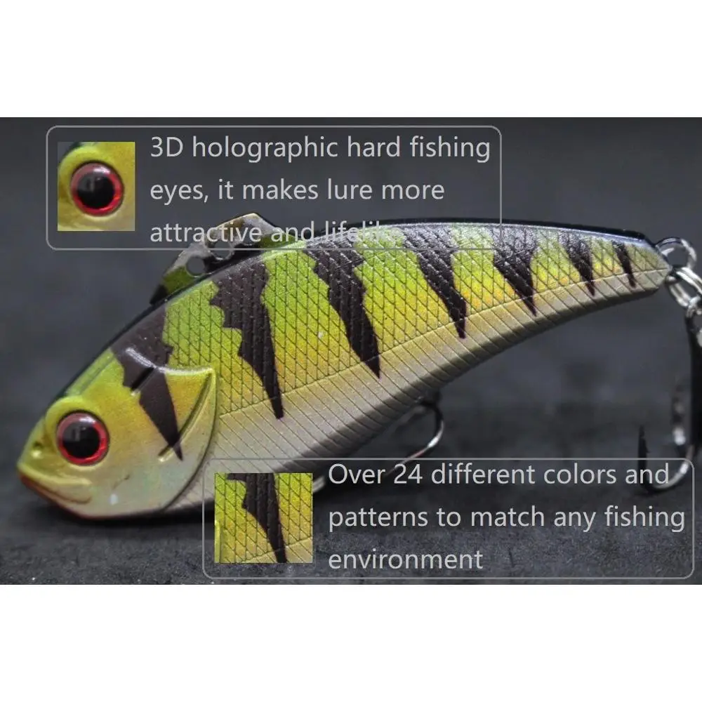 wLure 2018 New 7cm 20g Long Distance Casting Lipless Jigging Retrieving 3 Tie Positions Tight Wiggle Fishing Lure L773
