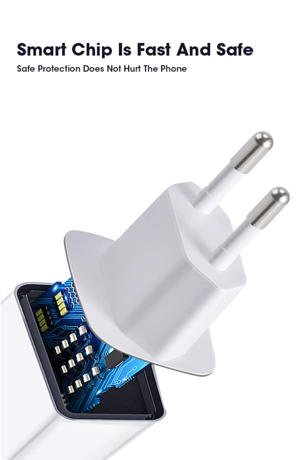 PD20W Быстрое зарядное устройство QC 3.0 Type-C USB ЗУ адаптер с двумя портами 20В для iPhone 8 X