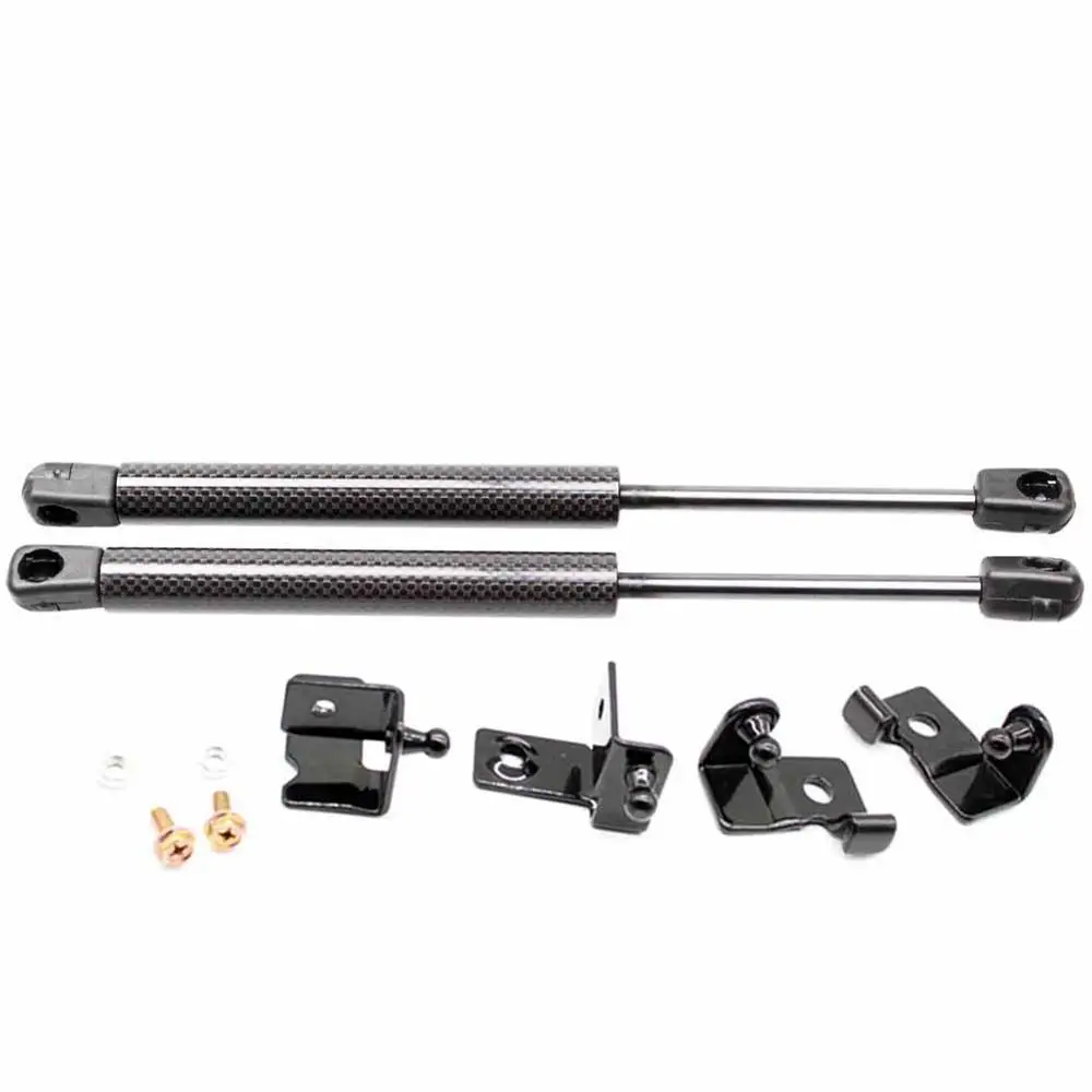 black carbon fiber Для Isuzu New D-MAX/Rodeo 2013- 4x4 аксессуары для звукоснимателя передний капот газовые стойки подъемная поддержка демпфер Газовый амортизатор - Цвет: black carbon fiber