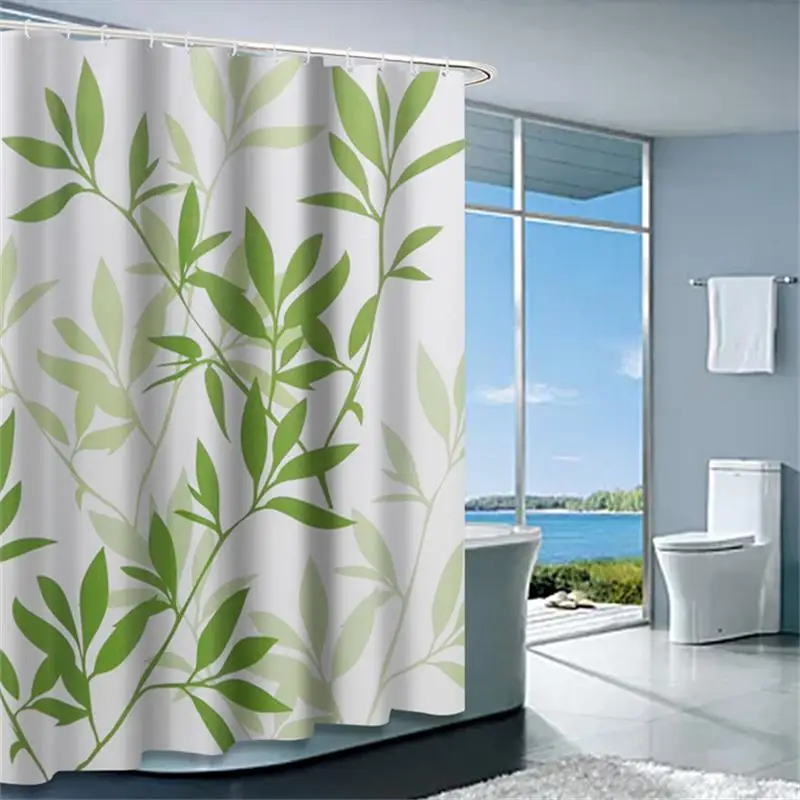 

Shower Curtains Waterproof Bathroom Curtains Mold and Mildew Resistant Quick Dry Polyester Fabric Bath Curtain with 12 Hooks