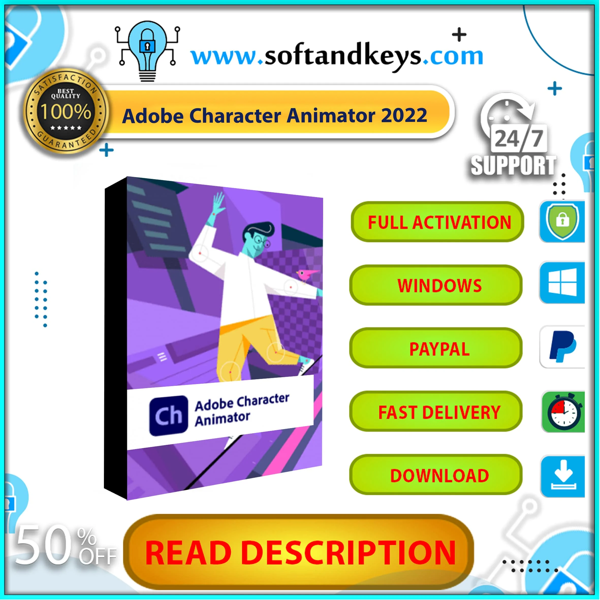 

{Adobe Character Animator 2022Lifetime ActivationWindows }