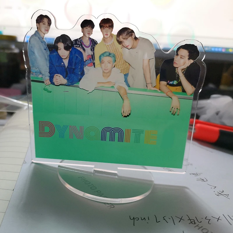 

KPOP Bangtan Boys Dynamite JISOO LISA ROSE JENNIE Acrylic Stand Figure Model Desk Board JIMIN SUGA J-HOPE Fans Collection c183