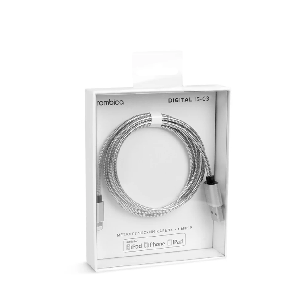Cable rombica digital is-03 USB Apple Lightning (MFI) aluminum/aluminum 1 m silver | Мобильные телефоны и аксессуары