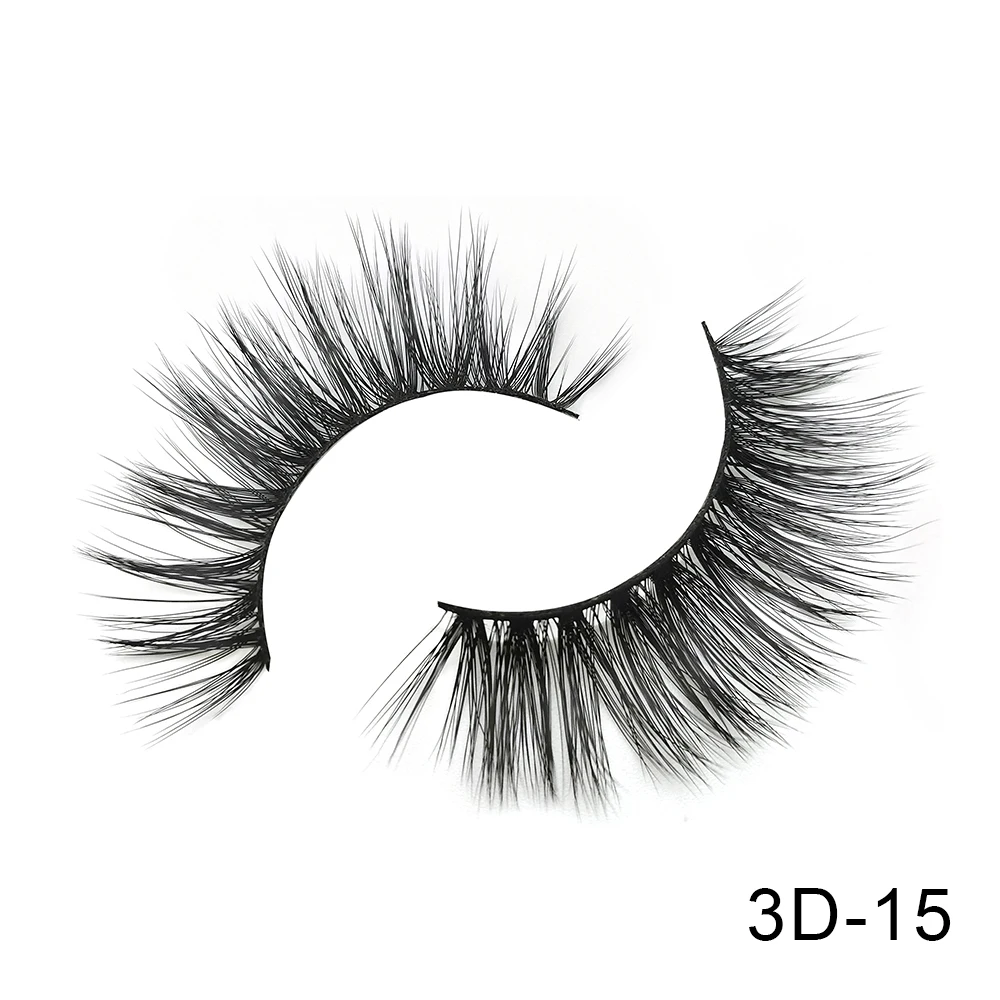3D-15 6 пар Friholl. m Искусственные норковые ресницы натуральные длинные ресницы ручной работы макияж 25 мм Искусственные норковые ресницы 3D синтетические шелковые накладные ресницы - Цвет: 3D-15