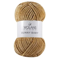 wolans bunny baby knitting crochet yarn 100g super soft bulky thick plush velvet chunky chenille dolphin wool blanket amigurumi