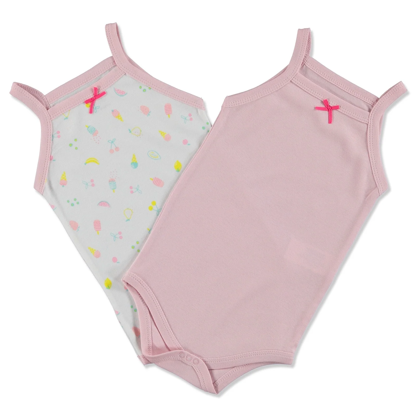 Ebebek HelloBaby/летний детский топ без рукавов с милыми фруктами комплект из 2