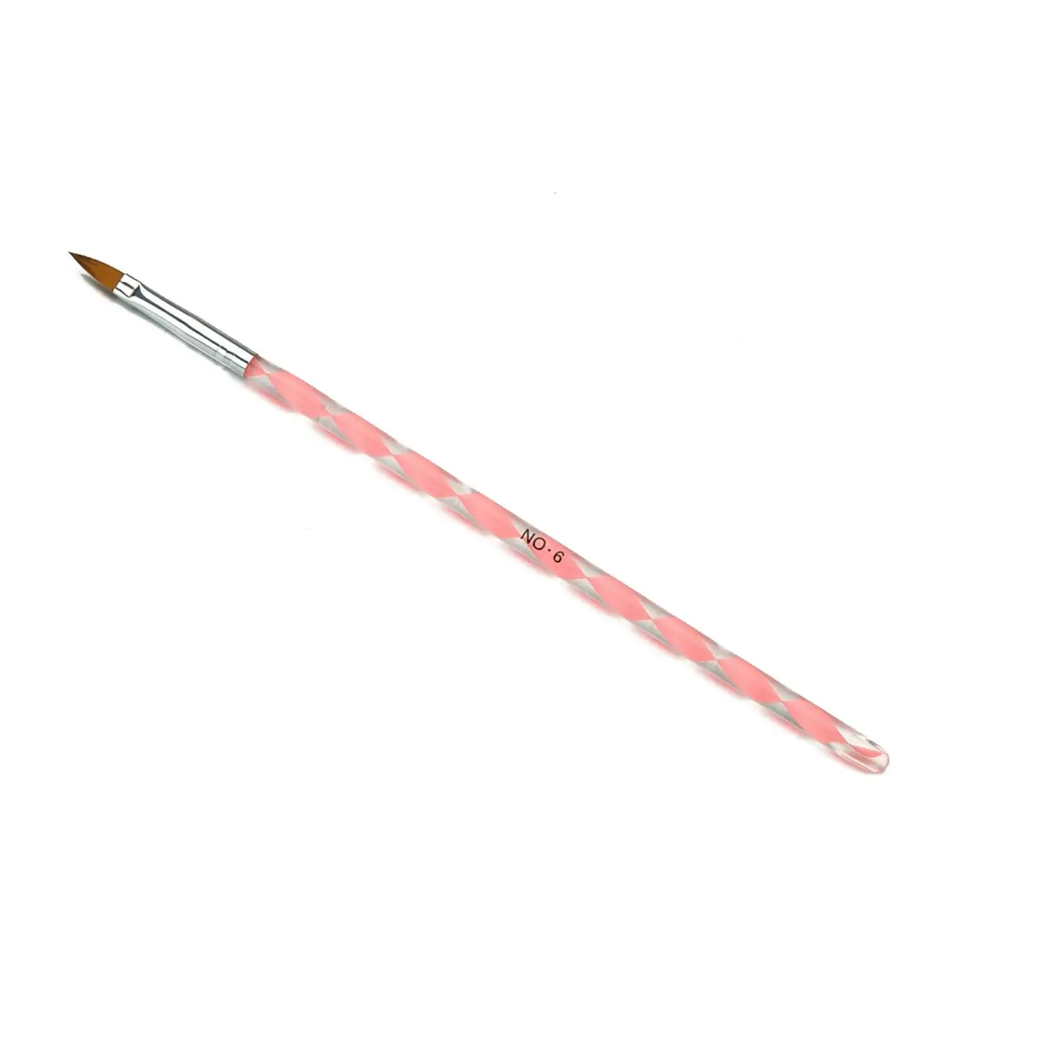 #6 #8 акриловая вращающаяся кисточка с кристаллами для наращивания акрилового