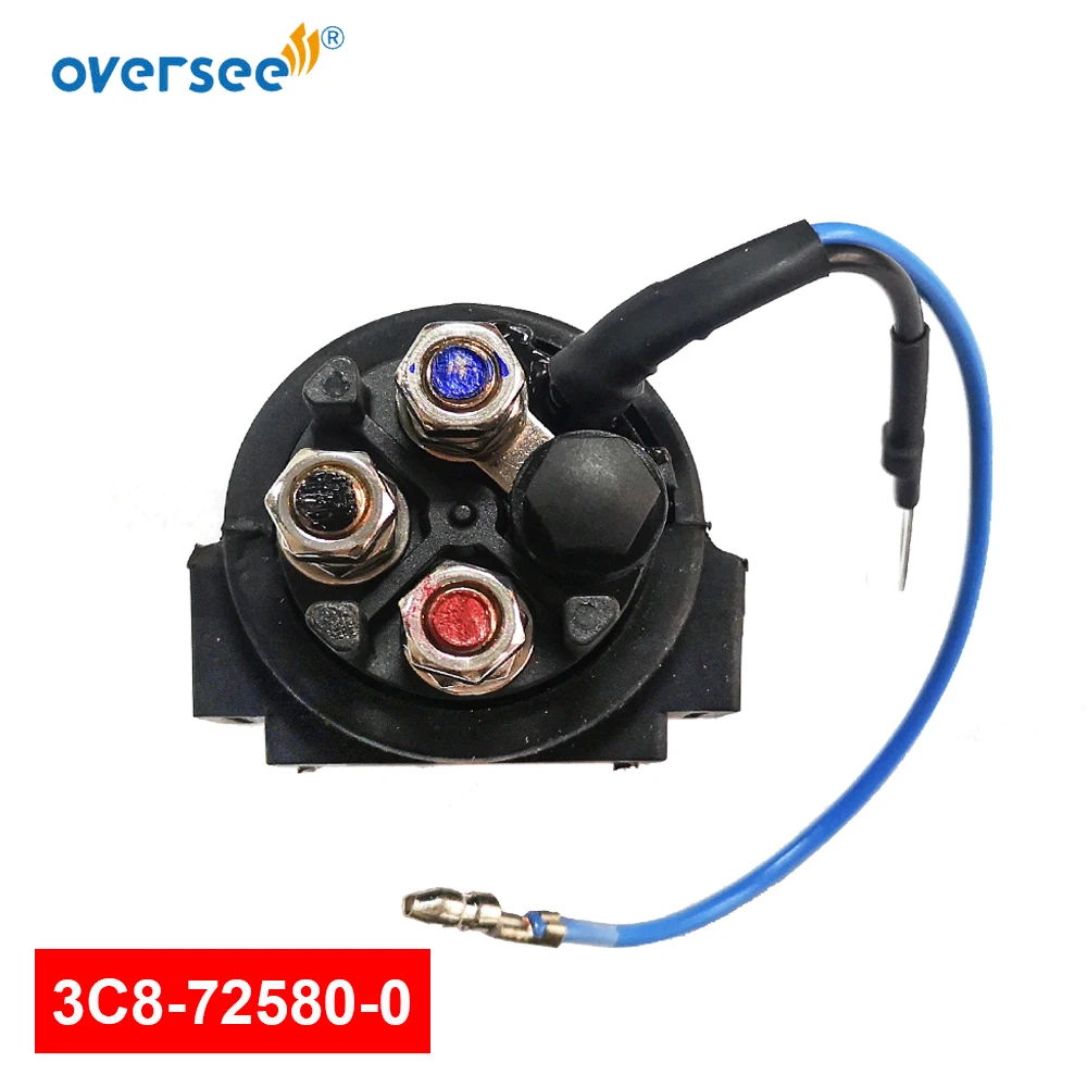 Boat Solenoid Power Trim & Tilt Relay Assy Up PTT 3C8-72580-0 for Tohatsu Nissan Mercury Quicksilver Outboard 2/4-stroke