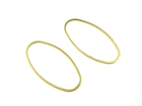 30pcs brass earring charm oval circle brass connect 29 8x15 5x1mm brass findings r1503