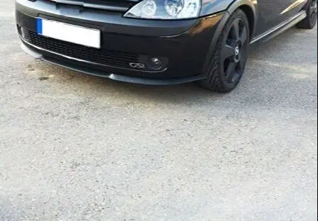 For Opel Corsa C CUPRA R FRONT SPOILER BUMPER LIP Euro Spoiler Lip Universal 3 pcs Body Kit Splitter Car Accessories Protector - купить по