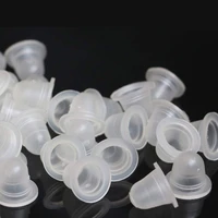 100pcs disposable tattoo ink cup caps smallbig silicone microblading permanent tattoo makeup eyebrow makeup pigment container