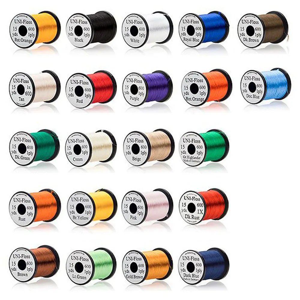 UNI обвязка пряжа нахлыстом FLOSS-15yds-various цвета