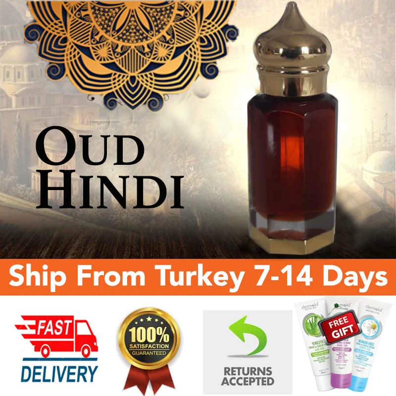 

OUD HINDI Attar Deer Musk Amber ORIENTAL ARABIAN No-Alcohol Agarwood Perfume Oil Fragrance