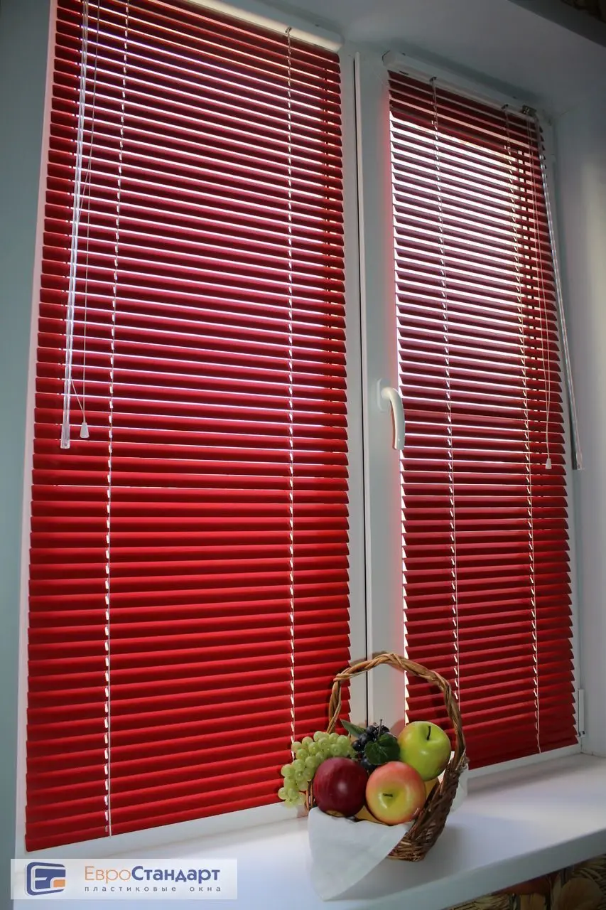 Blinds horizontal on a plastic window | Дом и сад