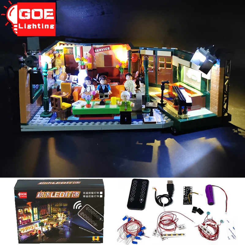 

GOELIGHTING Brand LED Light Up Kit For Lego 21319 For City Central Perk Apartment House Bricks Lamp Set Toys(Only Light Group)