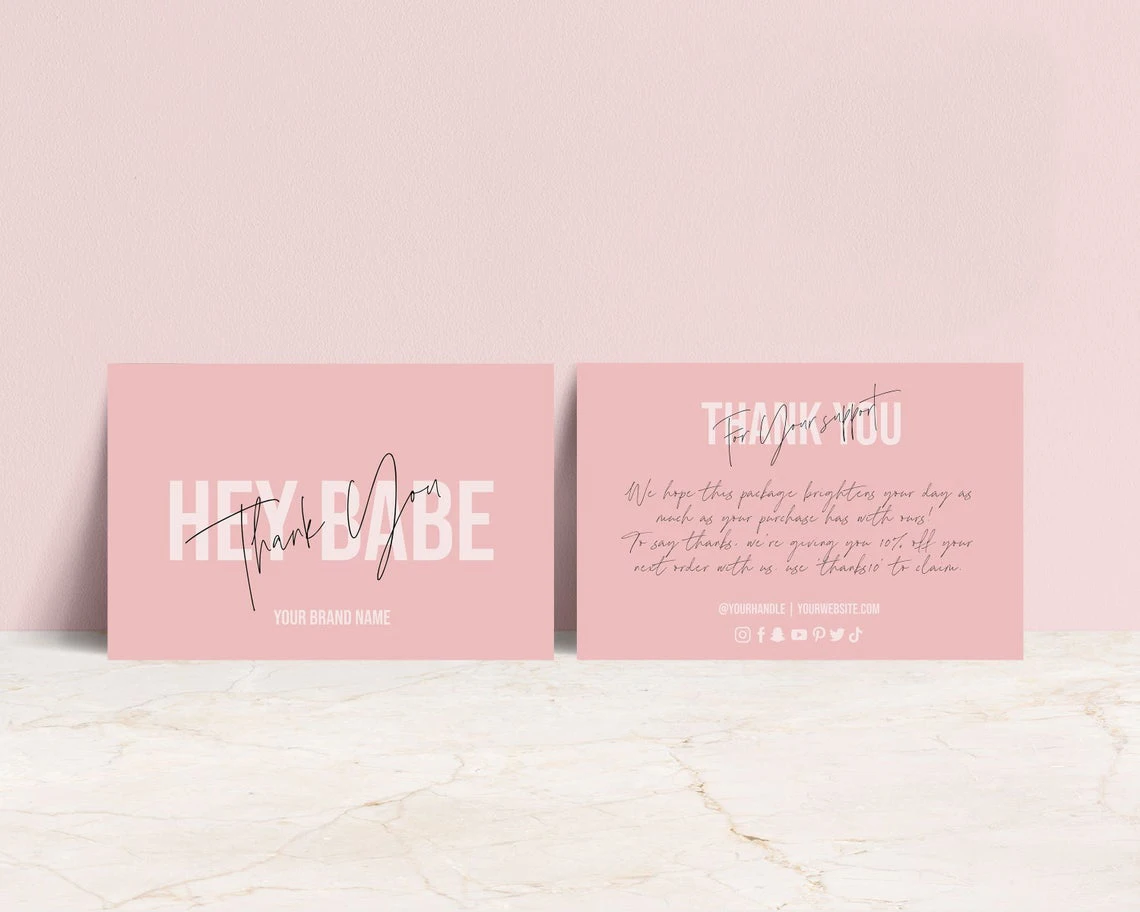 200 шт. розовый цвет спасибо за печать. Спасибо покупку. логотип.|Визитки| |