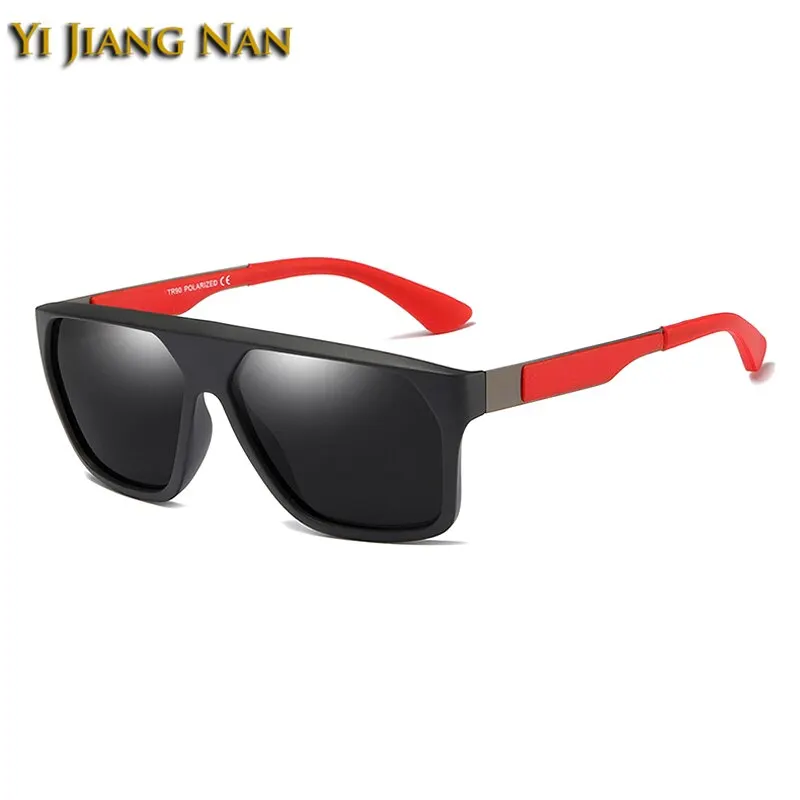 Мужские поляризованные солнцезащитные очки UV 400 TR90 квадратные для вождения