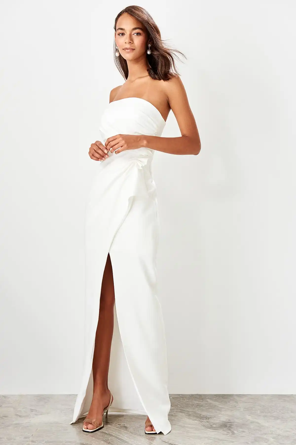 Trendyol Shir детальное вечернее платье TPRSS19BB0489