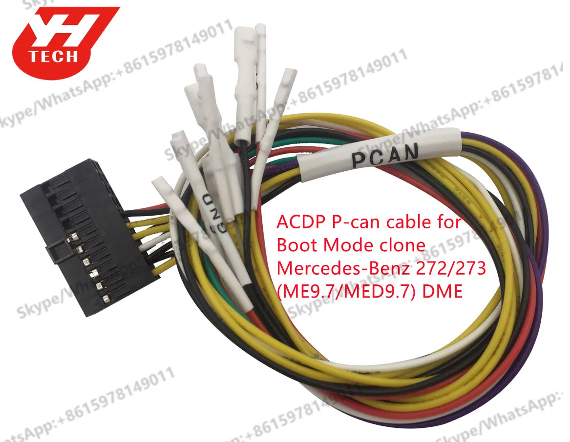 Внешний кабель Yanhua ACDP для кабеля P-can клонирования режима загрузки MB 272/273 (ME9.7/MED9.7)