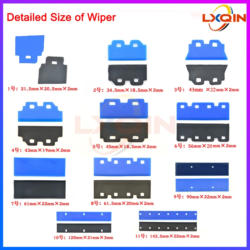 

LXQIN 5pcs/lot printer wiper for Epson XP600 TX800 DX5 DX7 4720 head rubber wiper blade Roland Mutoh Mimaki cleaning wiper