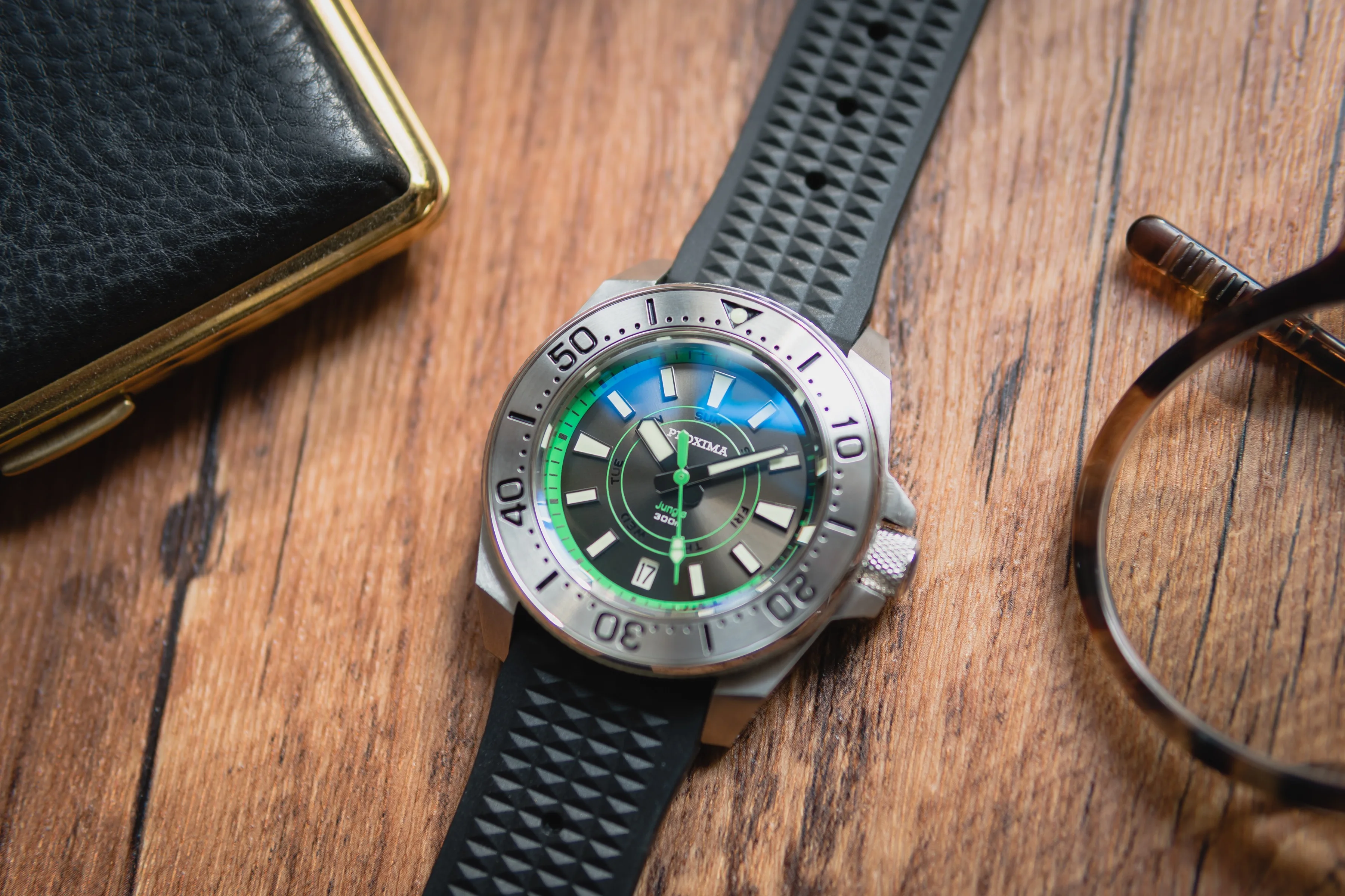

Proxima Samurai Homage Stainless Steel Diver Blue Dial Marine Master