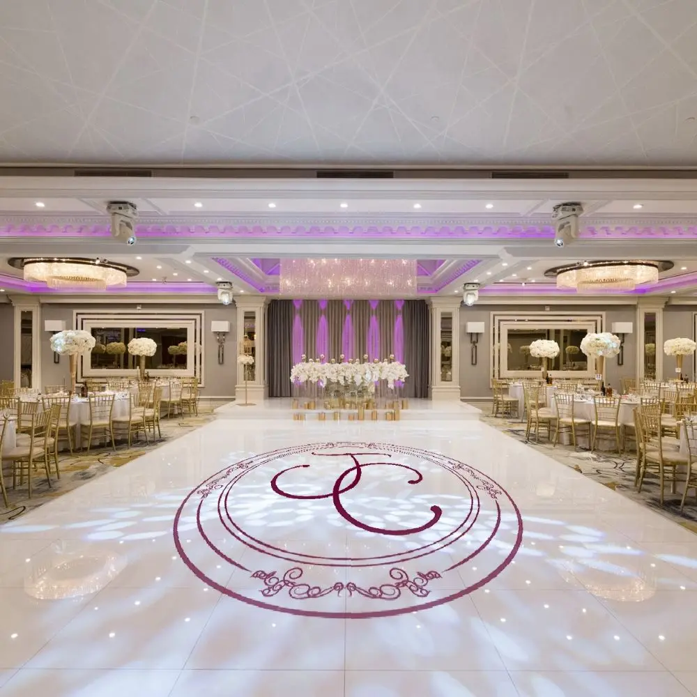 Настраиваемая инициальная современная свадебная дизайнерская напольная