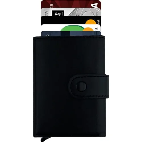 Мужской кошелек с Rfid-защитой и отделением для карт мужской винтажный черный