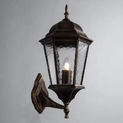 Уличный настенный светильник Arte lamp A1201AL-1BN Genova |