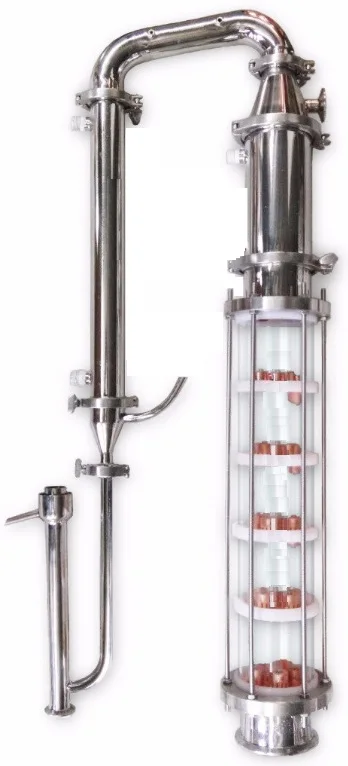 Домашний дистиллятор высокой эффективности. 4 &quotСтеклянная колонна. 5 медных